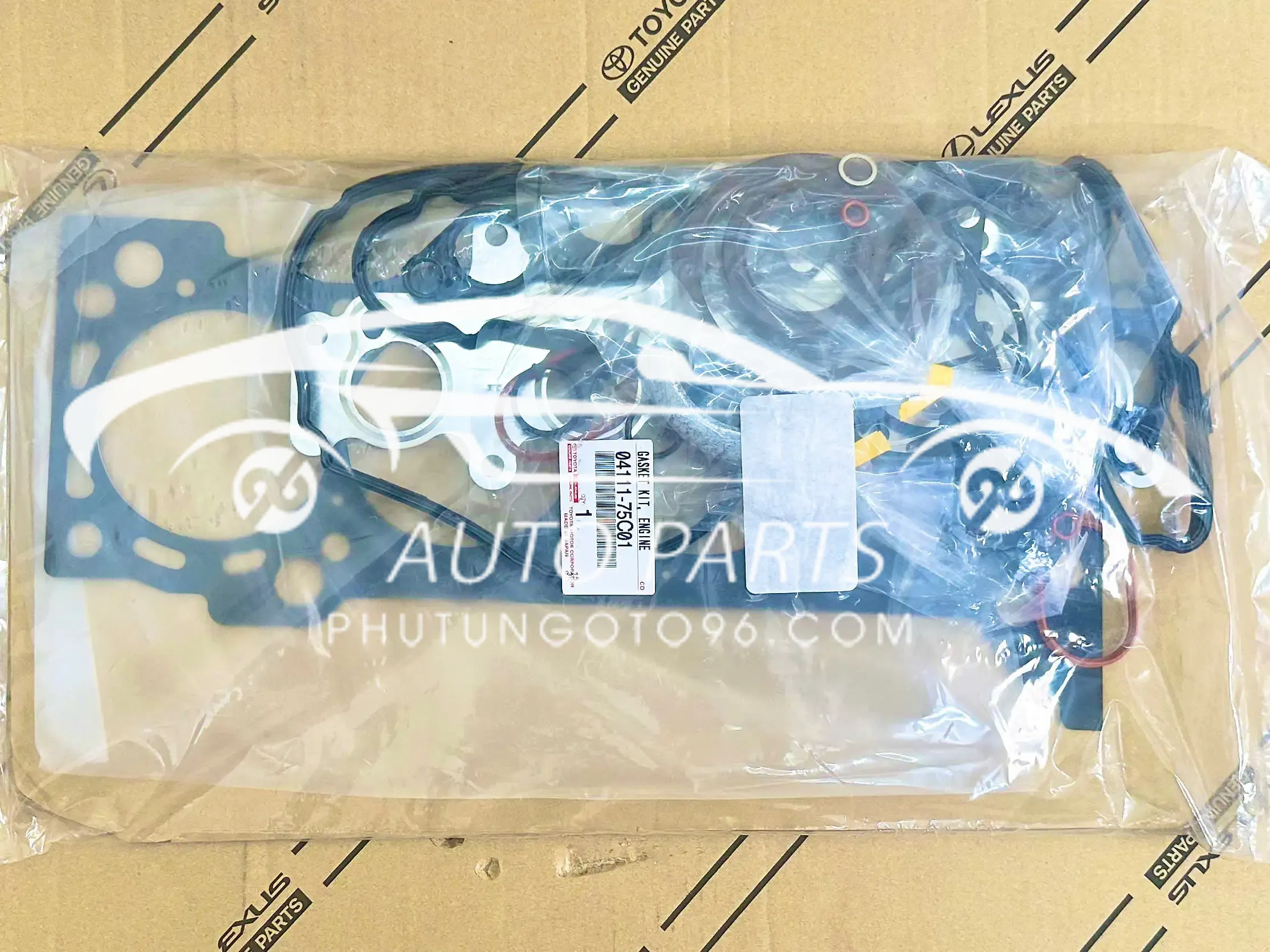 04111-75C01 Bộ gioăng phớt đại tu Fortuner , Prado 2TR