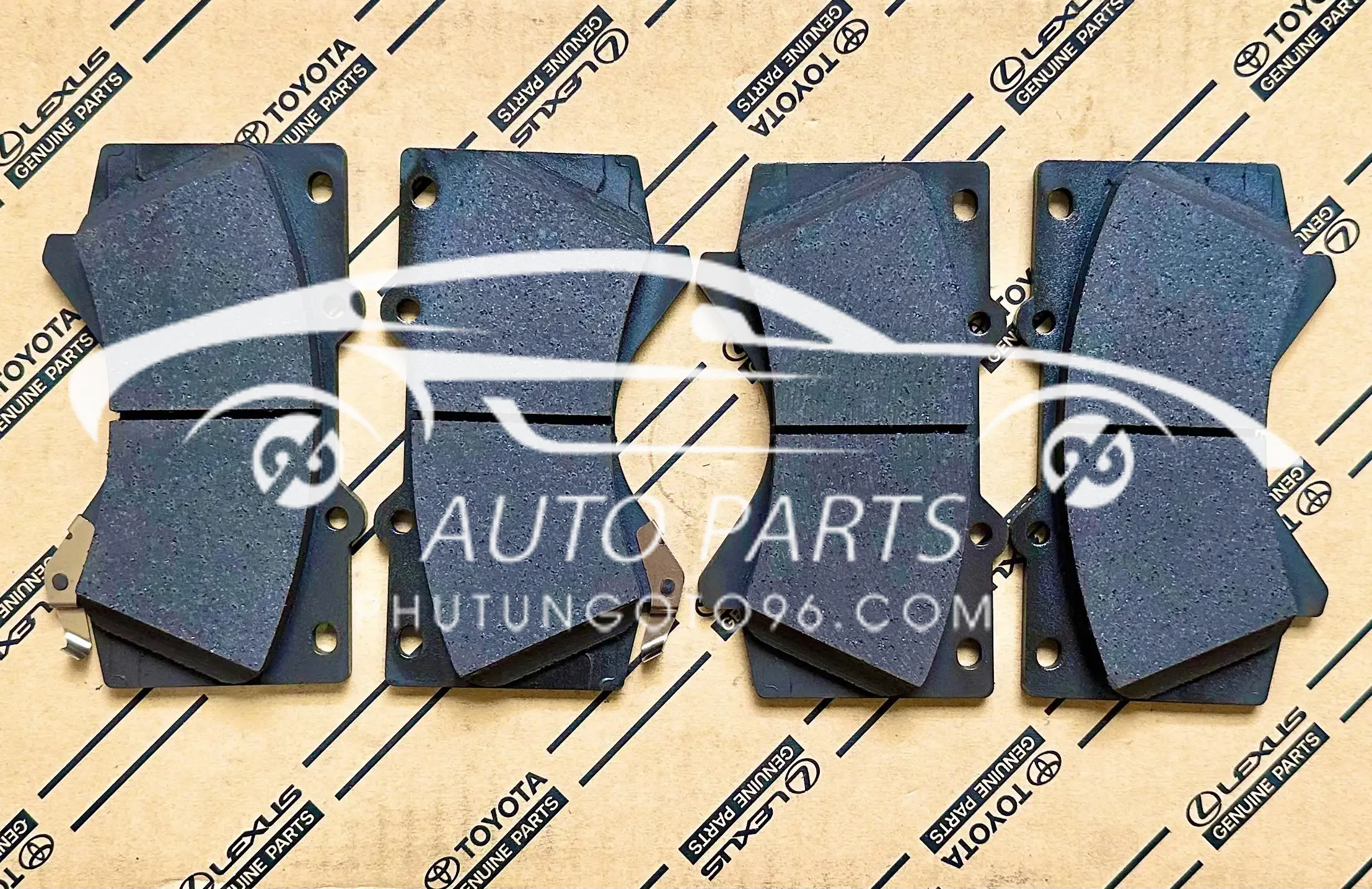 04465-60280 Má phanh trước Lexus LX570, Land Cruiser