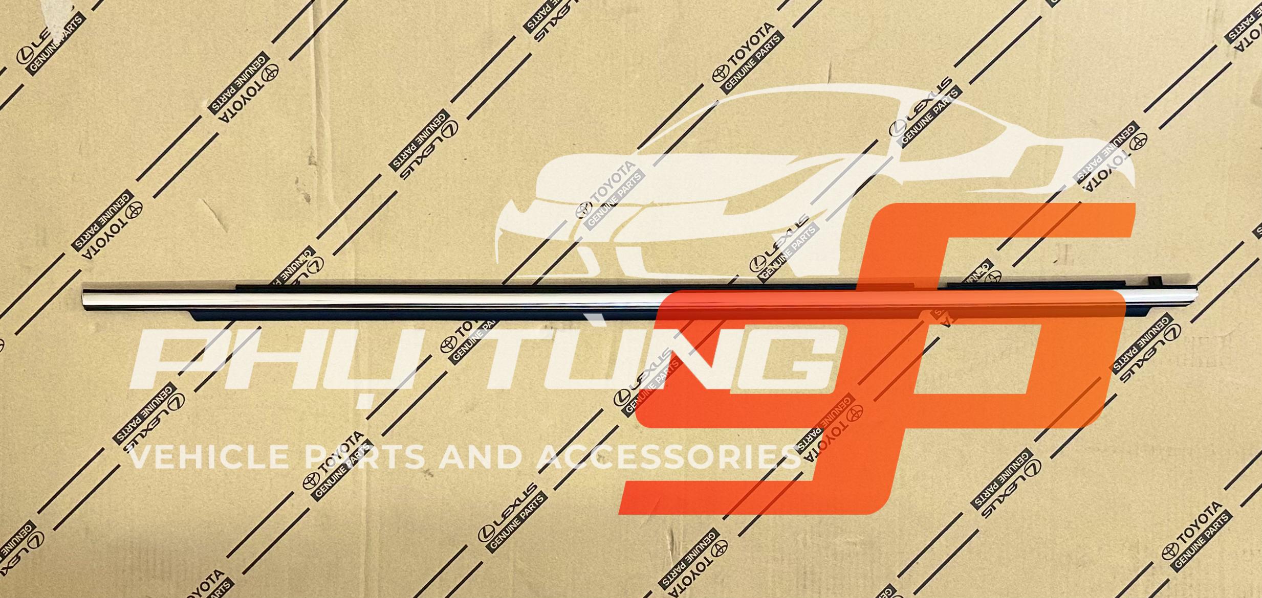 75721-60080 Nẹp chân kính cửa sau ngoài Lexus GX470 RH