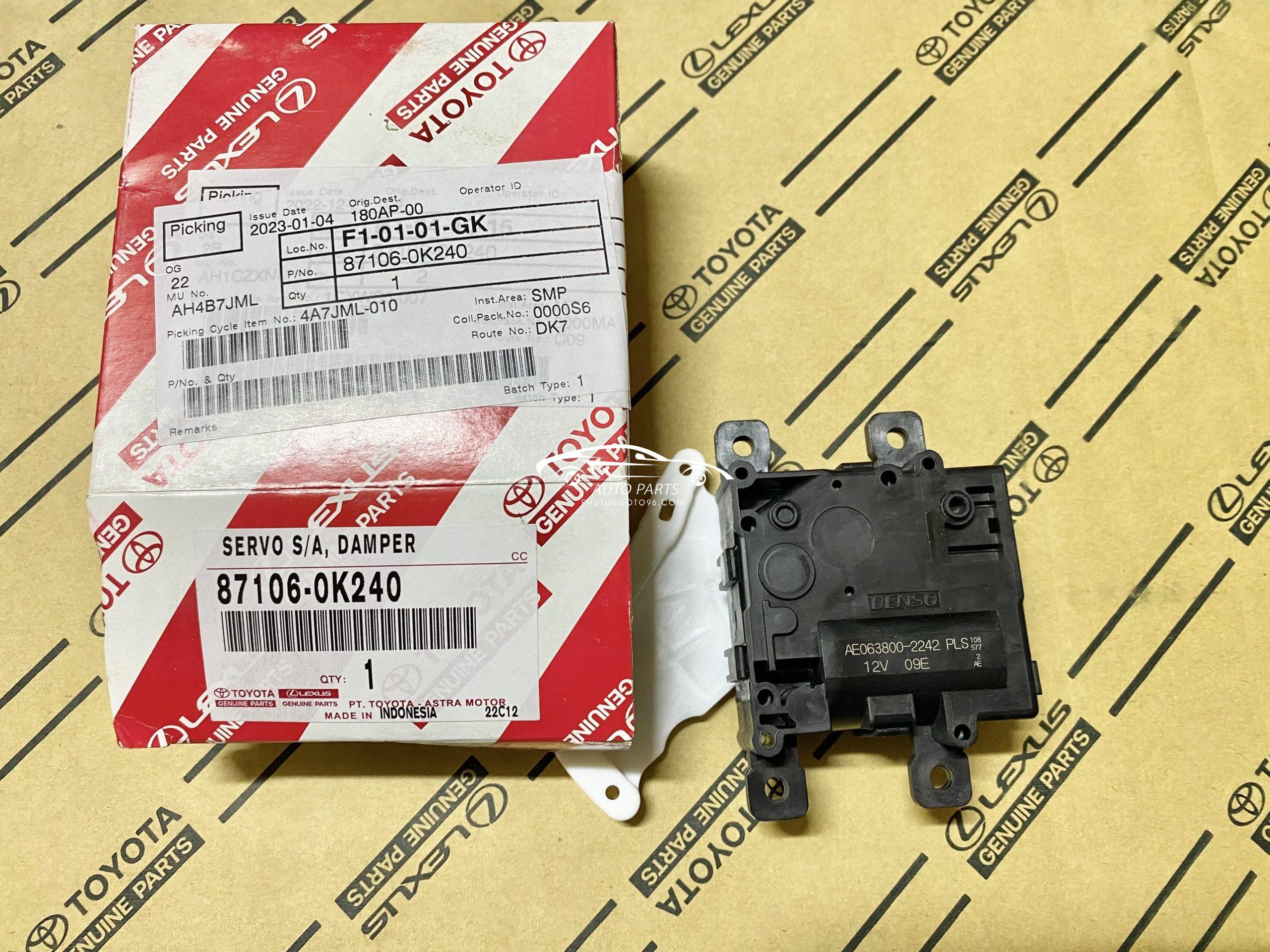 87106-0K240 Mô tơ trộn gió điều hoà Hilux 2015