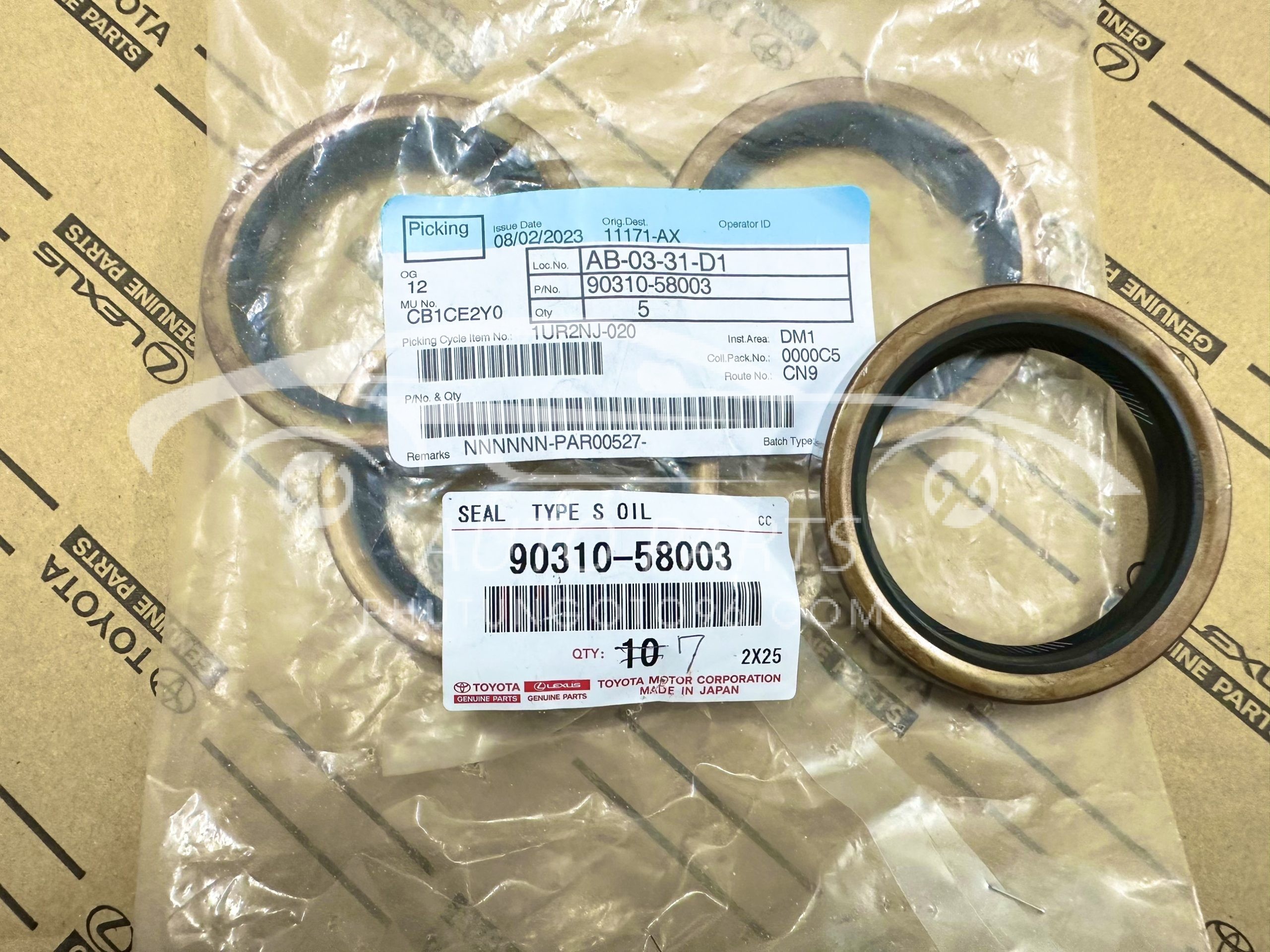 90310-58003 Phớt láp sau LandCruiser Prado 2005 - 2010 (58*75*9)